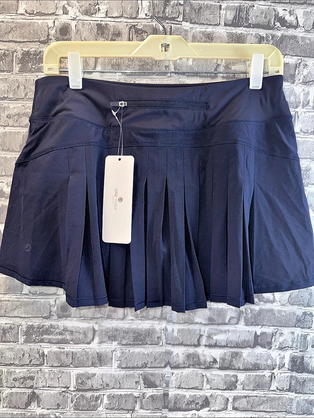NWT CRZ YOGA Feathery-Fit Mid Rise Tennis Skorts Blue Medium